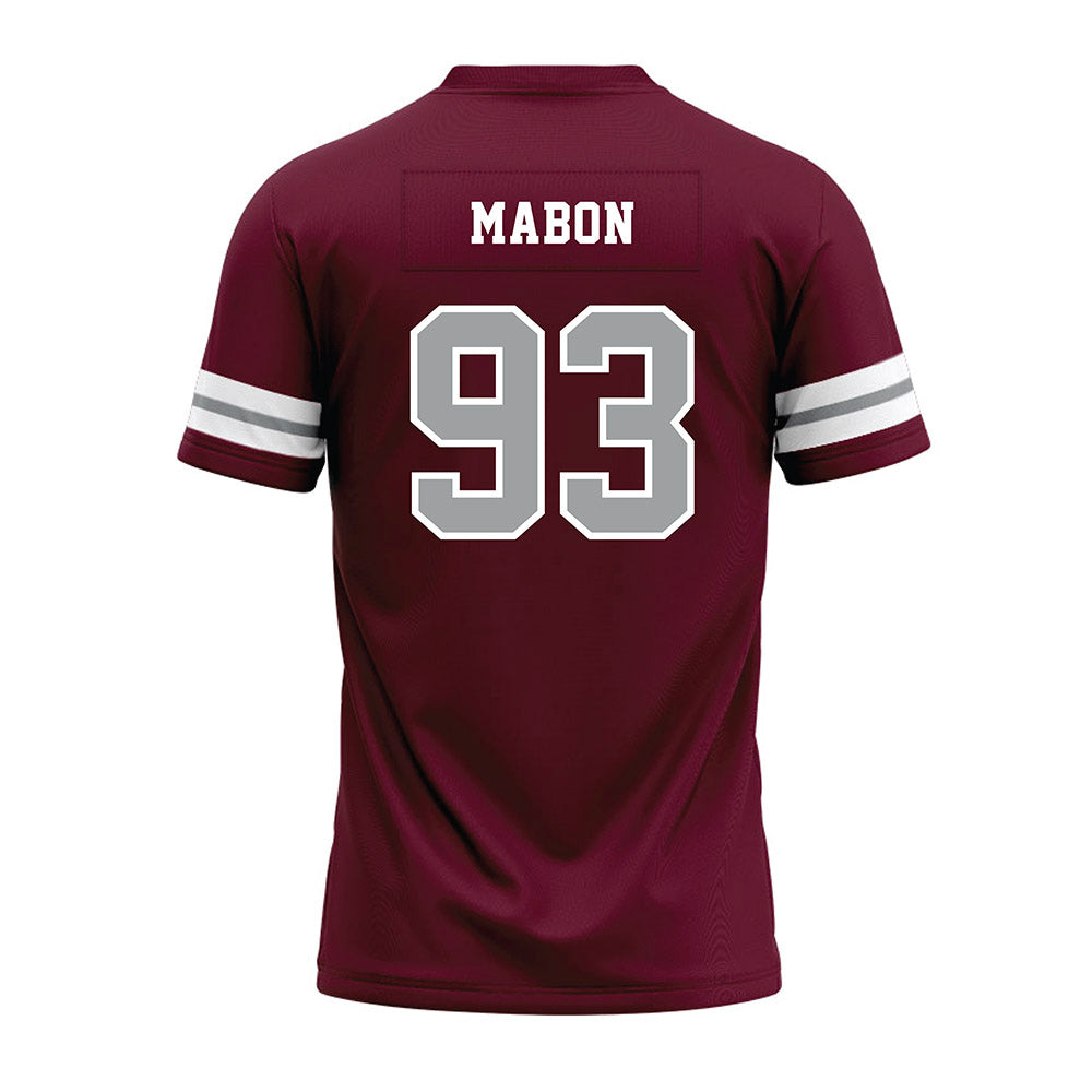 Texas A&M - NCAA Football : Nathan Mabon - Maroon Premium Football Jersey-1