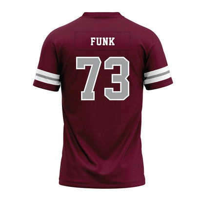 Texas A&M - NCAA Football : Ashton Funk - Maroon Premium Football Jersey-1