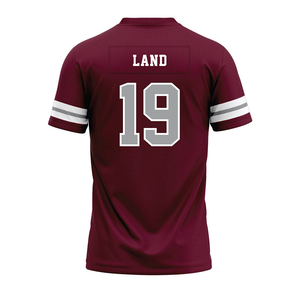 Texas A&M - NCAA Football : Paxton Land - Maroon Premium Football Jersey-1