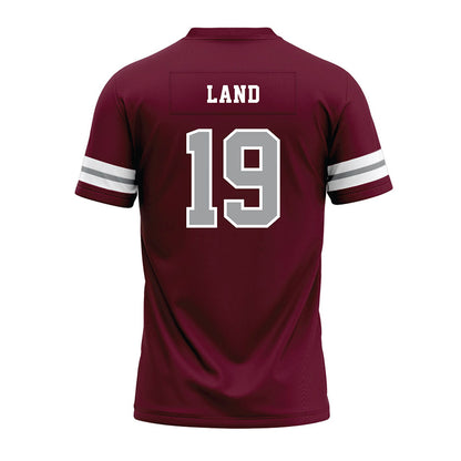 Texas A&M - NCAA Football : Paxton Land - Maroon Premium Football Jersey-1