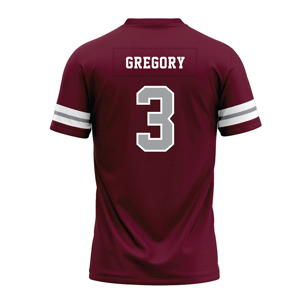 Texas A&M - NCAA Football : Aaron Gregory - Maroon Premium Football Jersey-1