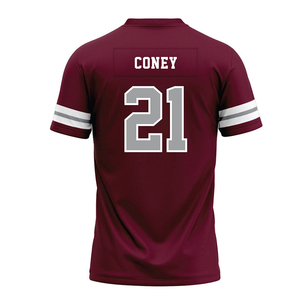 Texas A&M - NCAA Football : Raymir Coney - Maroon Premium Football Jersey-1