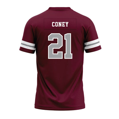 Texas A&M - NCAA Football : Raymir Coney - Maroon Premium Football Jersey-1