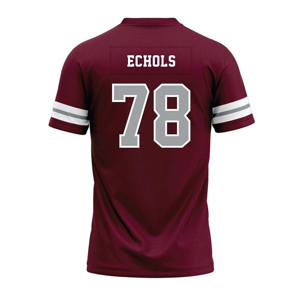 Texas A&M - NCAA Football : Coen Echols - Maroon Premium Football Jersey-1