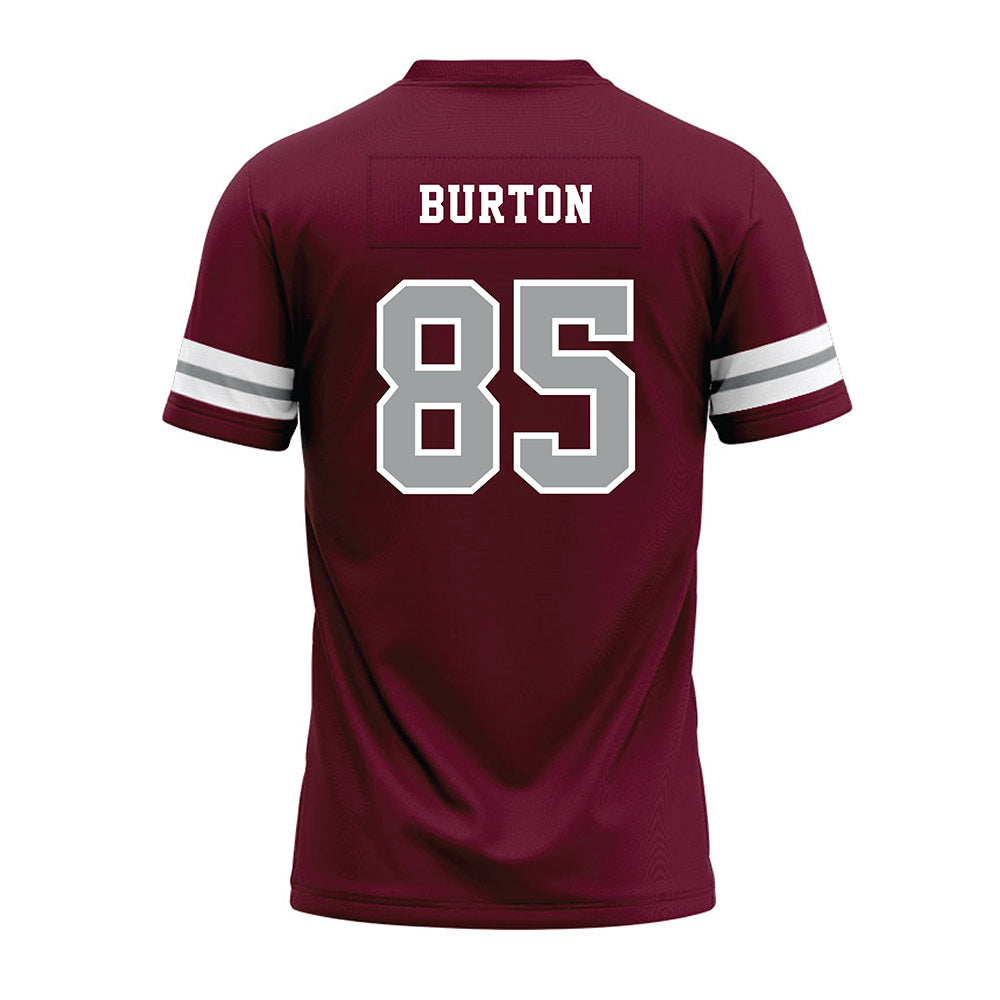 Texas A&M - NCAA Football : Chase Burton - Maroon Premium Football Jersey-1