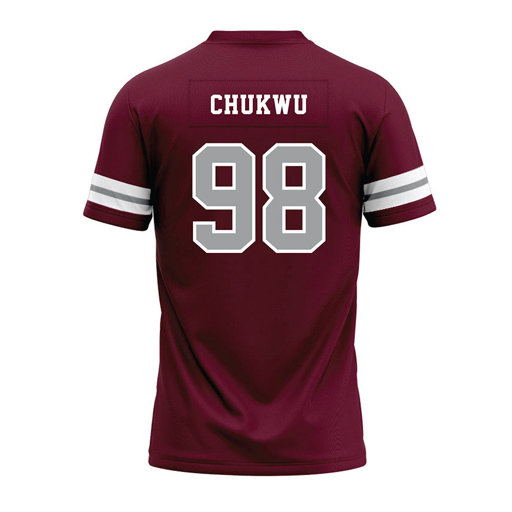 Texas A&M - NCAA Football : Jesse Chukwu - Maroon Premium Football Jersey-1
