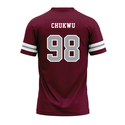 Texas A&M - NCAA Football : Jesse Chukwu - Maroon Premium Football Jersey-1
