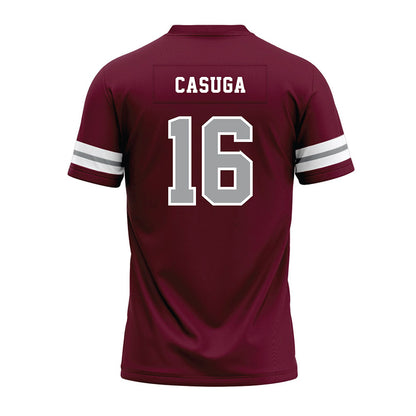 Texas A&M - NCAA Football : Helaman Casuga - Maroon Premium Football Jersey-1