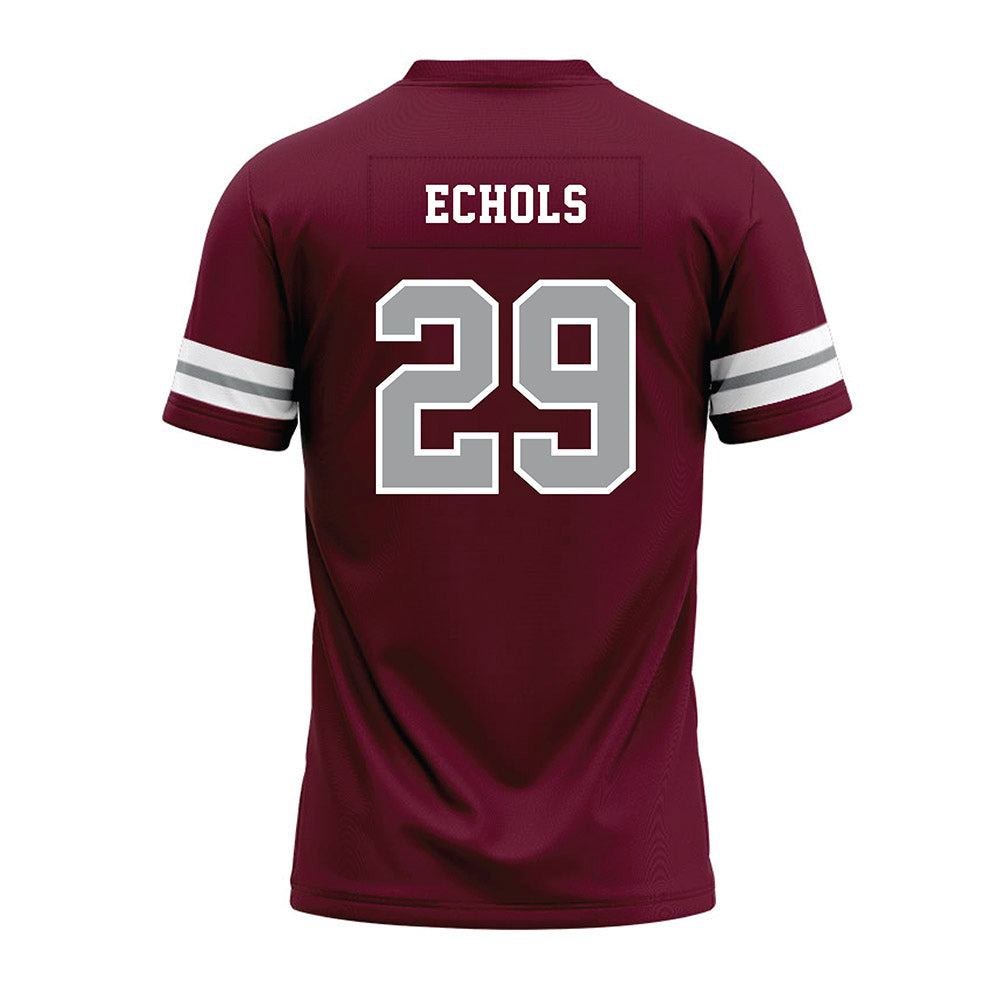 Texas A&M - NCAA Football : Justin Echols - Maroon Premium Football Jersey-1