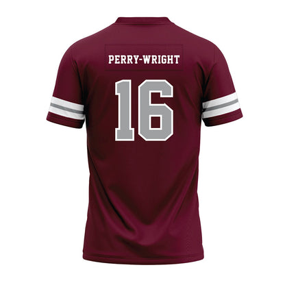 Texas A&M - NCAA Football : Bryce Perry-Wright - Maroon Premium Football Jersey-1