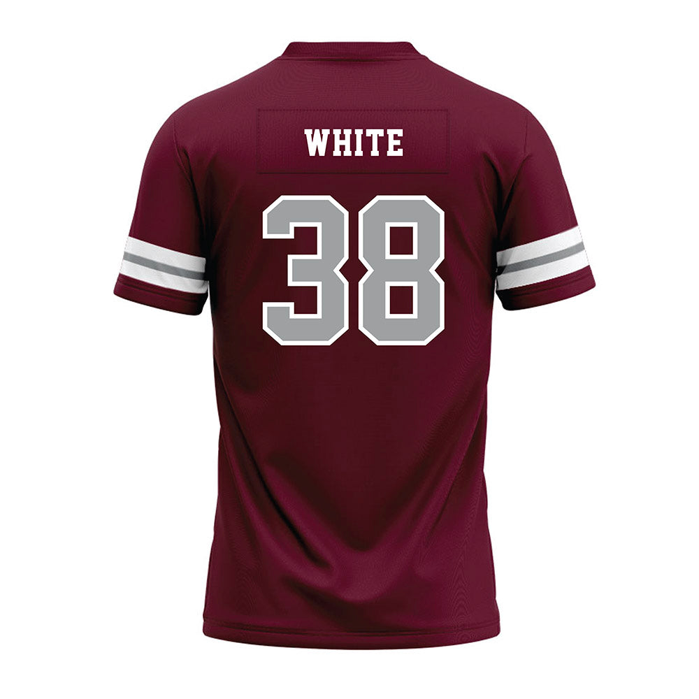 Texas A&M - NCAA Football : Jared White - Maroon Premium Football Jersey-1