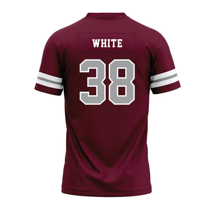 Texas A&M - NCAA Football : Jared White - Maroon Premium Football Jersey-1