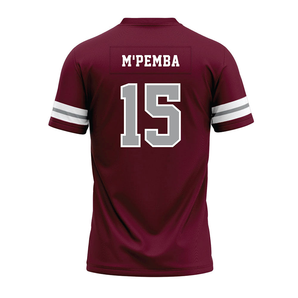 Texas A&M - NCAA Football : Sam M'Pemba - Maroon Premium Football Jersey-1