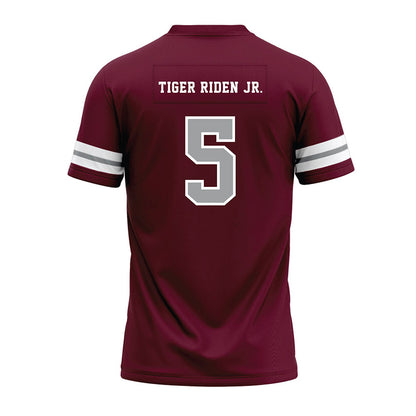 Texas A&M - NCAA Football : Deondrae Tiger Riden Jr. - Maroon Premium Football Jersey-1