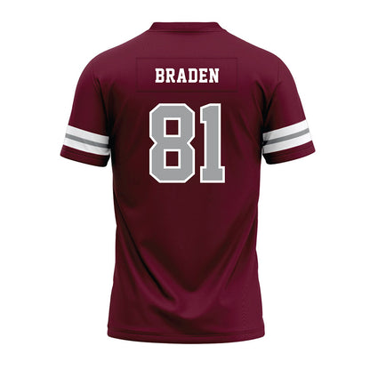 Texas A&M - NCAA Football : Luke Braden - Maroon Premium Football Jersey-1