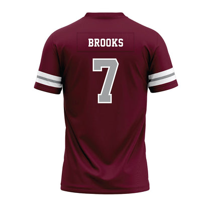 Texas A&M - NCAA Football : Dalton Brooks - Maroon Premium Football Jersey-1