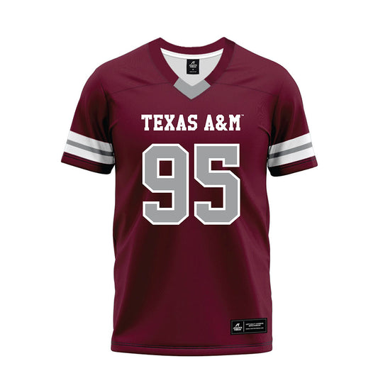 Texas A&M - NCAA Football : Alex Abbott - Maroon Premium Football Jersey-0