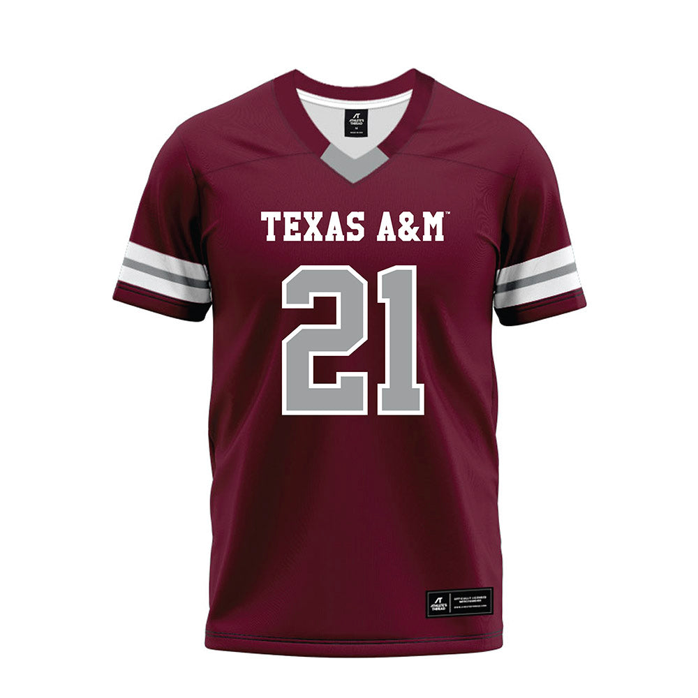Texas A&M - NCAA Football : Raymir Coney - Maroon Premium Football Jersey-0