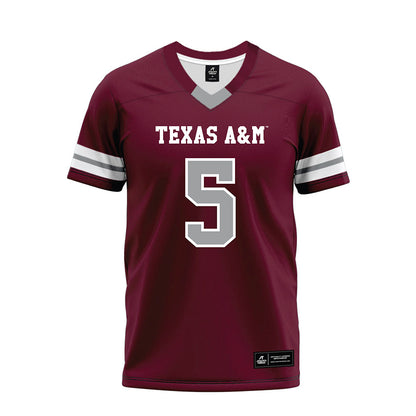 Texas A&M - NCAA Football : Deondrae Tiger Riden Jr. - Maroon Premium Football Jersey-0
