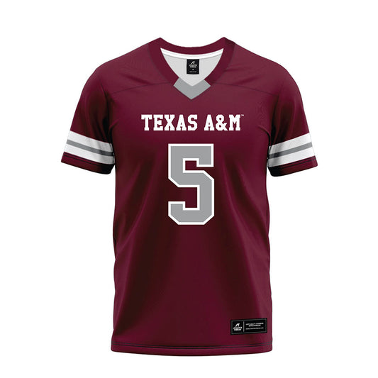 Texas A&M - NCAA Football : Deondrae Tiger Riden Jr. - Maroon Premium Football Jersey-0
