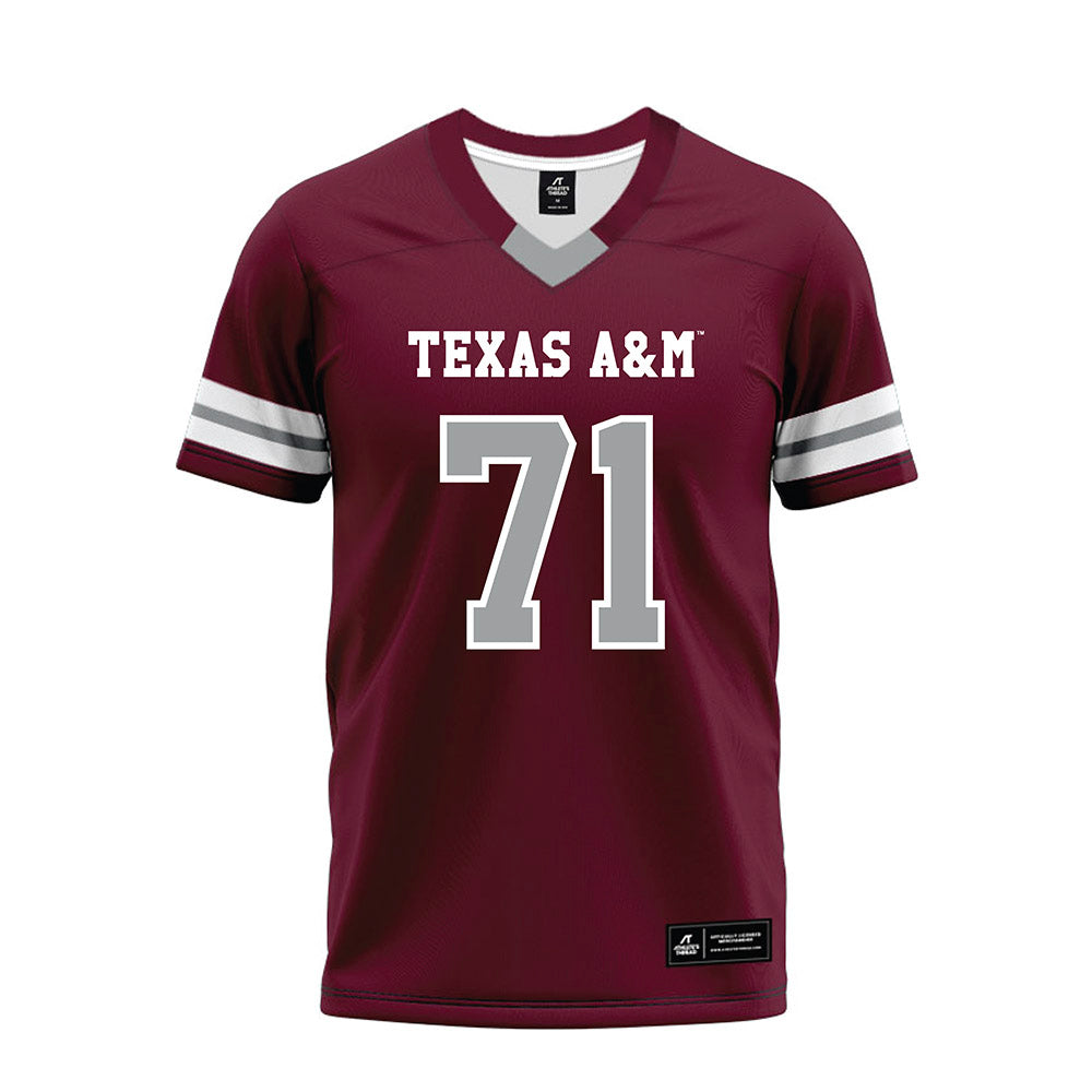 Texas A&M - NCAA Football : Tyree Adams - Maroon Premium Football Jersey-0