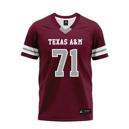 Texas A&M - NCAA Football : Tyree Adams - Maroon Premium Football Jersey-0
