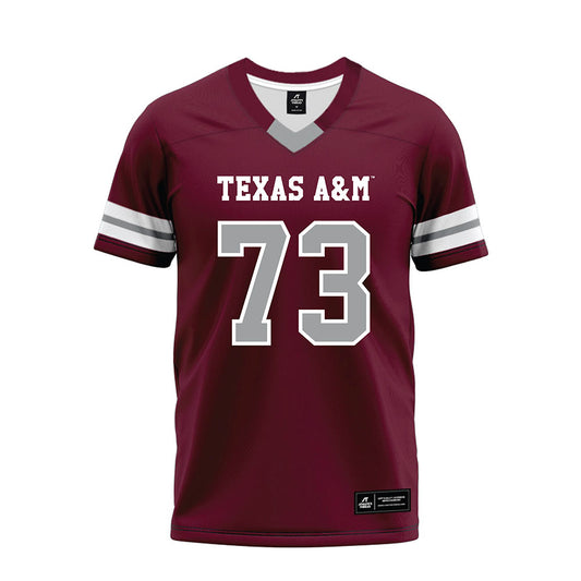 Texas A&M - NCAA Football : Ashton Funk - Maroon Premium Football Jersey-0