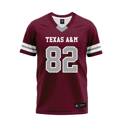 Texas A&M - NCAA Football : Jonah Wilson - Maroon Premium Football Jersey-0
