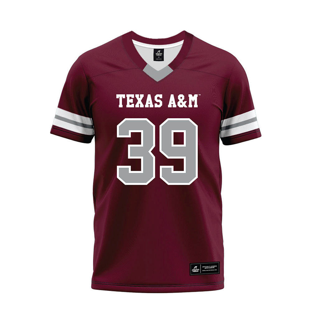 Texas A&M - NCAA Football : Adam Graham - Maroon Premium Football Jersey-0