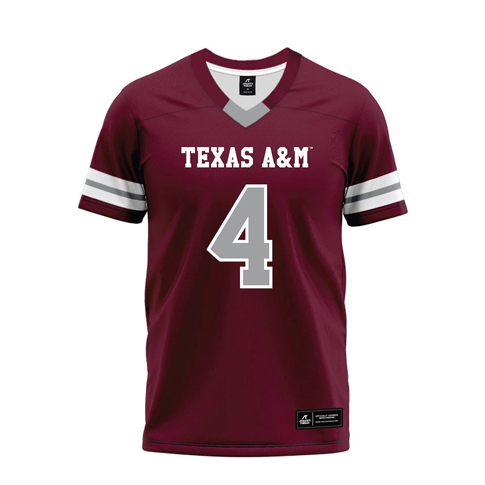Texas A&M - NCAA Football : Tawfiq Byard - Maroon Premium Football Jersey-0