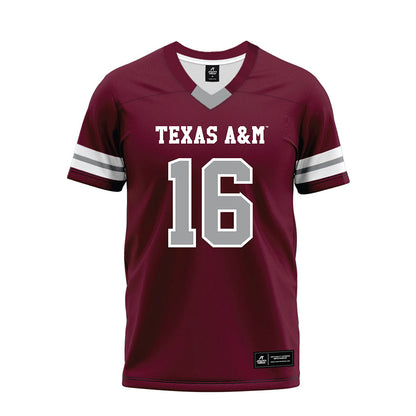 Texas A&M - NCAA Football : Helaman Casuga - Maroon Premium Football Jersey-0