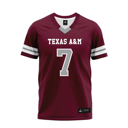 Texas A&M - NCAA Football : Dalton Brooks - Maroon Premium Football Jersey-0