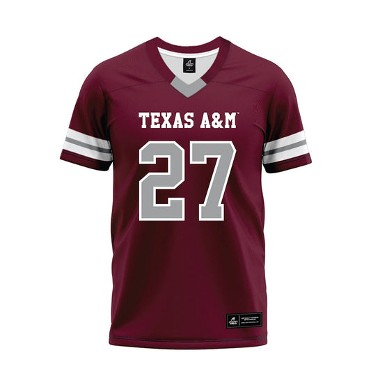 Texas A&M - NCAA Football : Daymion Sanford - Maroon Premium Football Jersey-0