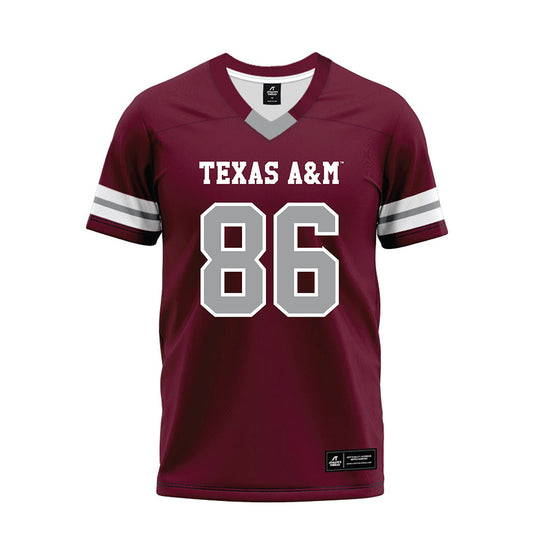 Texas A&M - NCAA Football : Ryan Burtin - Maroon Premium Football Jersey-0