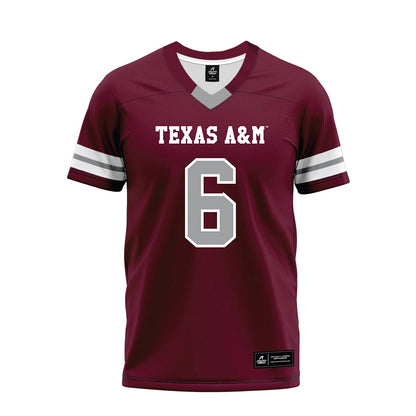 Texas A&M - NCAA Football : Terry Bussey - Maroon Premium Football Jersey-0