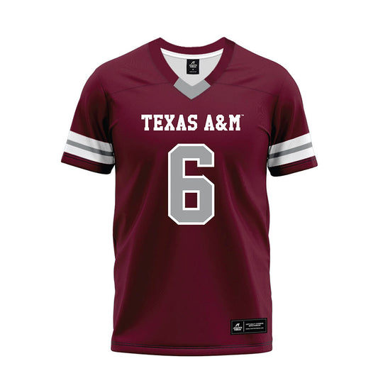 Texas A&M - NCAA Football : Terry Bussey - Maroon Premium Football Jersey-0