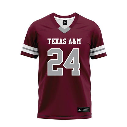 Texas A&M - NCAA Football : Ramarian Tillman - Maroon Premium Football Jersey-0