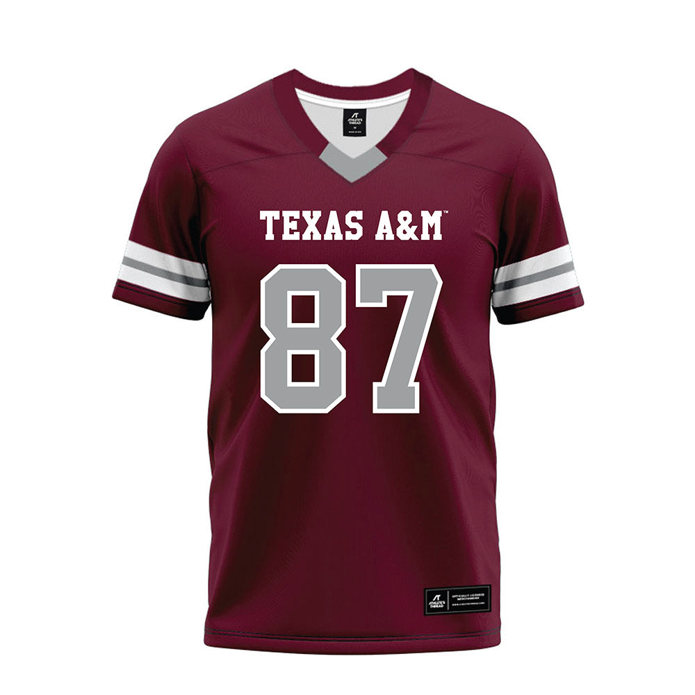 Texas A&M - NCAA Football : Houston Thomas - Maroon Premium Football Jersey-0