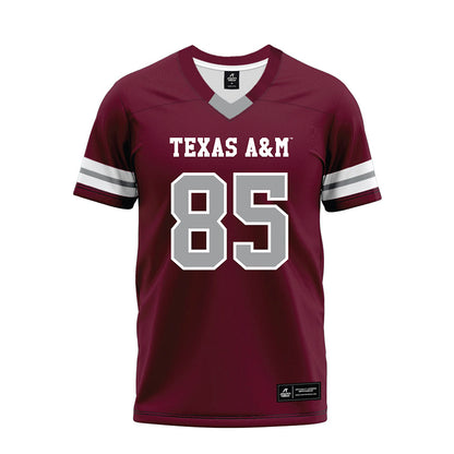 Texas A&M - NCAA Football : Chase Burton - Maroon Premium Football Jersey-0