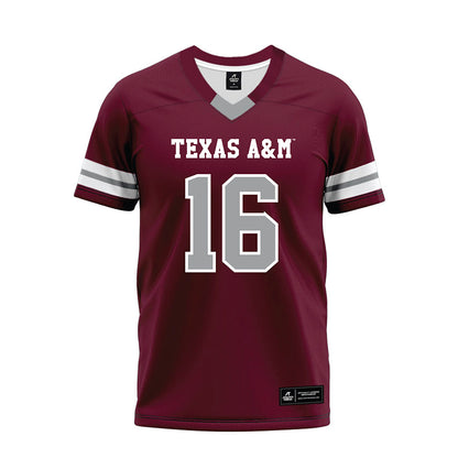 Texas A&M - NCAA Football : Bryce Perry-Wright - Maroon Premium Football Jersey-0
