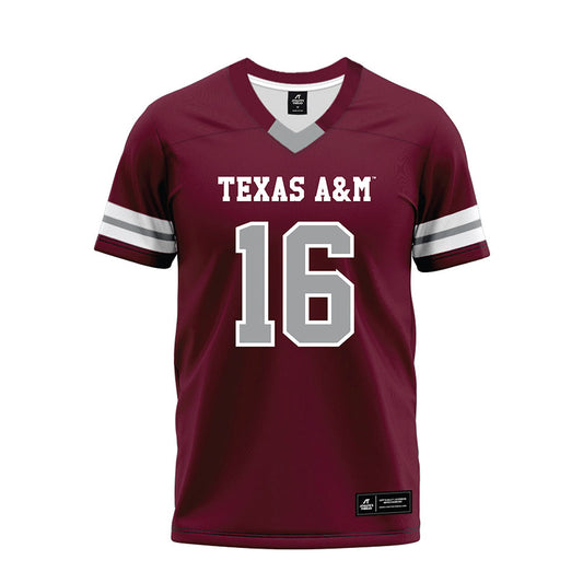 Texas A&M - NCAA Football : Bryce Perry-Wright - Maroon Premium Football Jersey-0