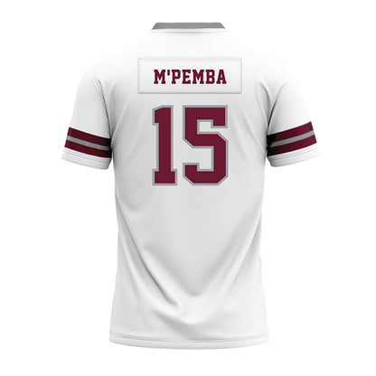 Texas A&M - NCAA Football : Sam M'Pemba - White Premium Football Jersey-1