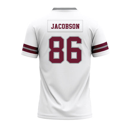 Texas A&M - NCAA Football : Evan Jacobson - White Premium Football Jersey-1