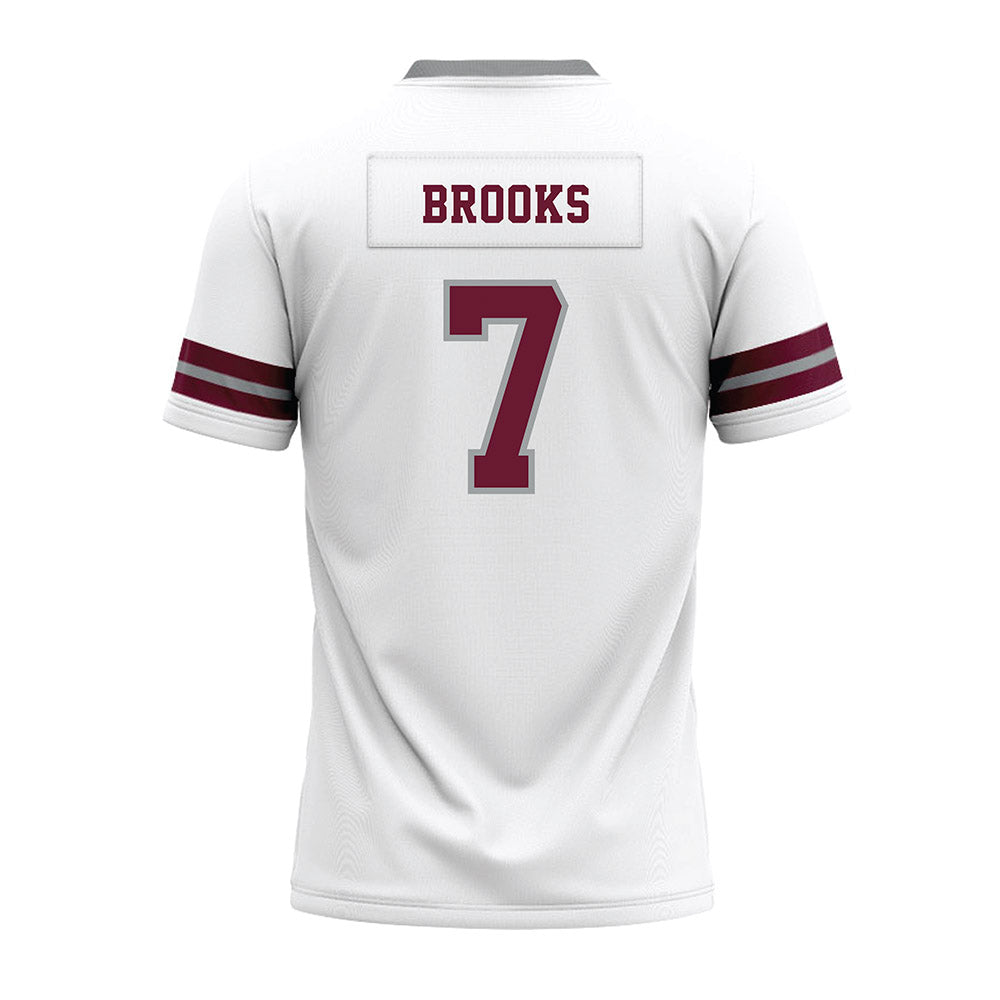 Texas A&M - NCAA Football : Dalton Brooks - White Premium Football Jersey-1