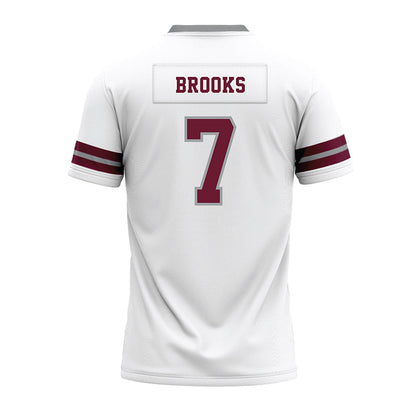 Texas A&M - NCAA Football : Dalton Brooks - White Premium Football Jersey-1