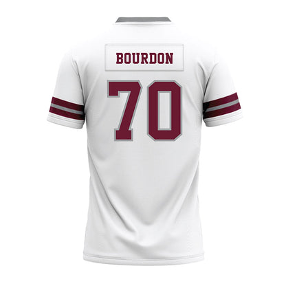 Texas A&M - NCAA Football : Robert Bourdon - White Premium Football Jersey-1