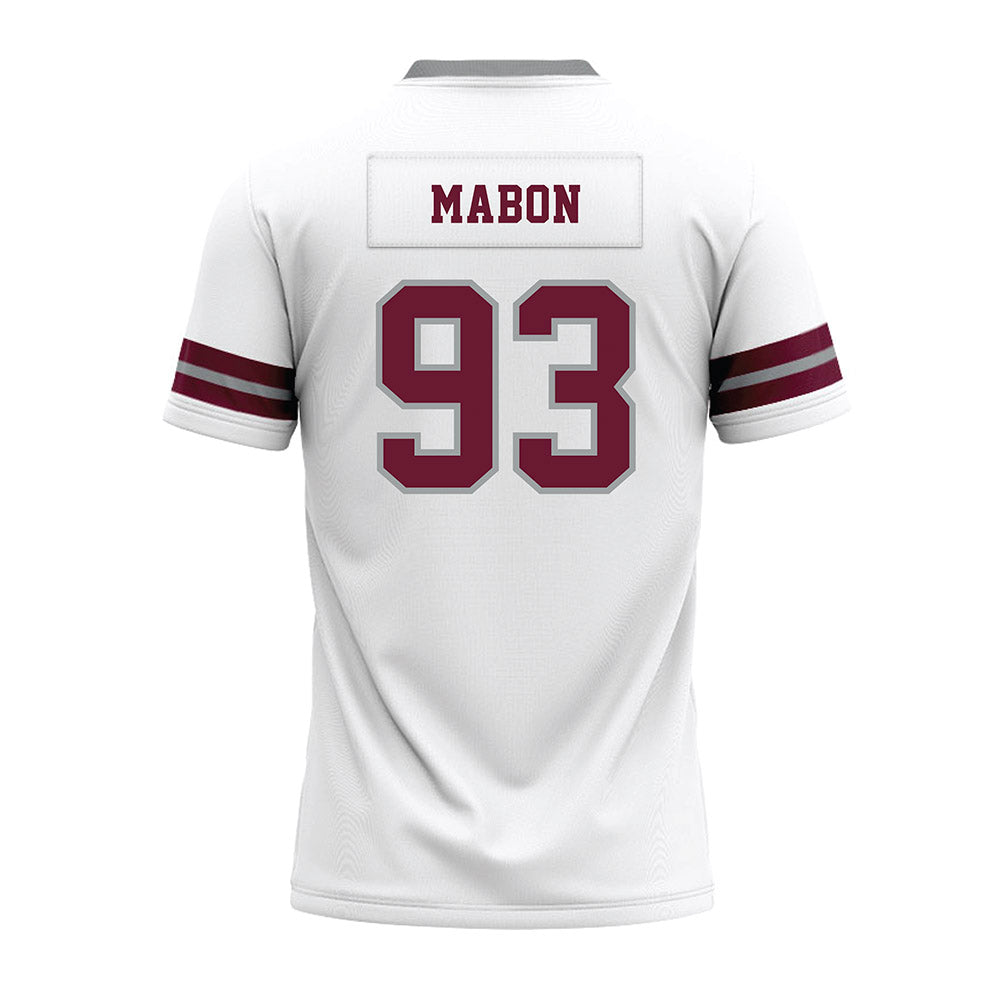 Texas A&M - NCAA Football : Nathan Mabon - White Premium Football Jersey-1