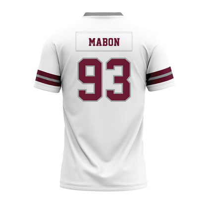 Texas A&M - NCAA Football : Nathan Mabon - White Premium Football Jersey-1