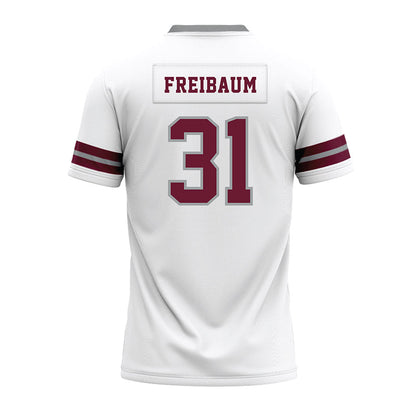 Texas A&M - NCAA Football : Shea Freibaum - White Premium Football Jersey-1