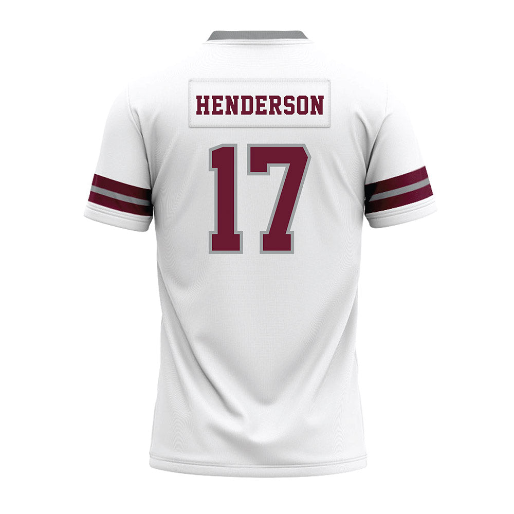 Texas A&M - NCAA Football : Ryan Henderson - White Premium Football Jersey-1